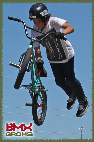 Victor Peraza Young BMX Rider 18 Inch Bike Check Superman Air