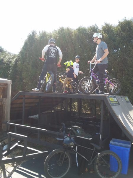 Backyard trailer box jump